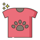 pet,clothing,fashion,textile,t shirt,lover,animal,pawprint,style,tshirt,Cotton,unisex